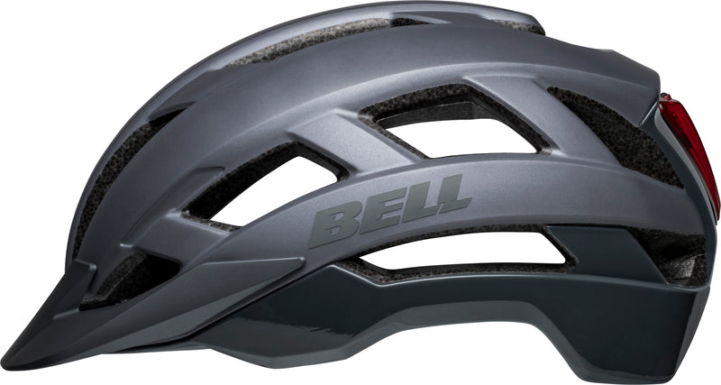 BELL Falcon XRV LED Mips Road Bike Helmet - Versatile & Illuminated Matte gloss Grey  Left