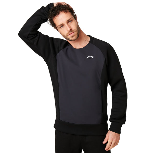 Oakley Enhance Qd Fleece Crew 9.7 Men Training Long-sleeve Shirt - Blackout | XL