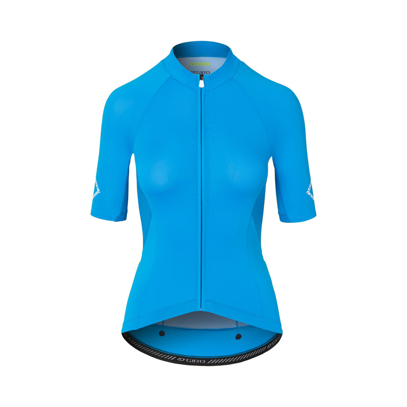 "Giro Women Chrono Elite Cycling Jersey - Lightweight, Eco-Friendly Performance Ano Blue Front"