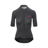 "Giro Women Chrono Elite Cycling Jersey - Lightweight, Eco-Friendly Performance Charcoal Mica Ghosted"