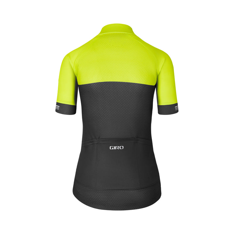 Giro Women Chrono Jersey Adult Cycling Apparel citron black back