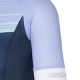 Giro Women Chrono Jersey Adult Cycling Apparel Midnight lavender stripes ghosted detail