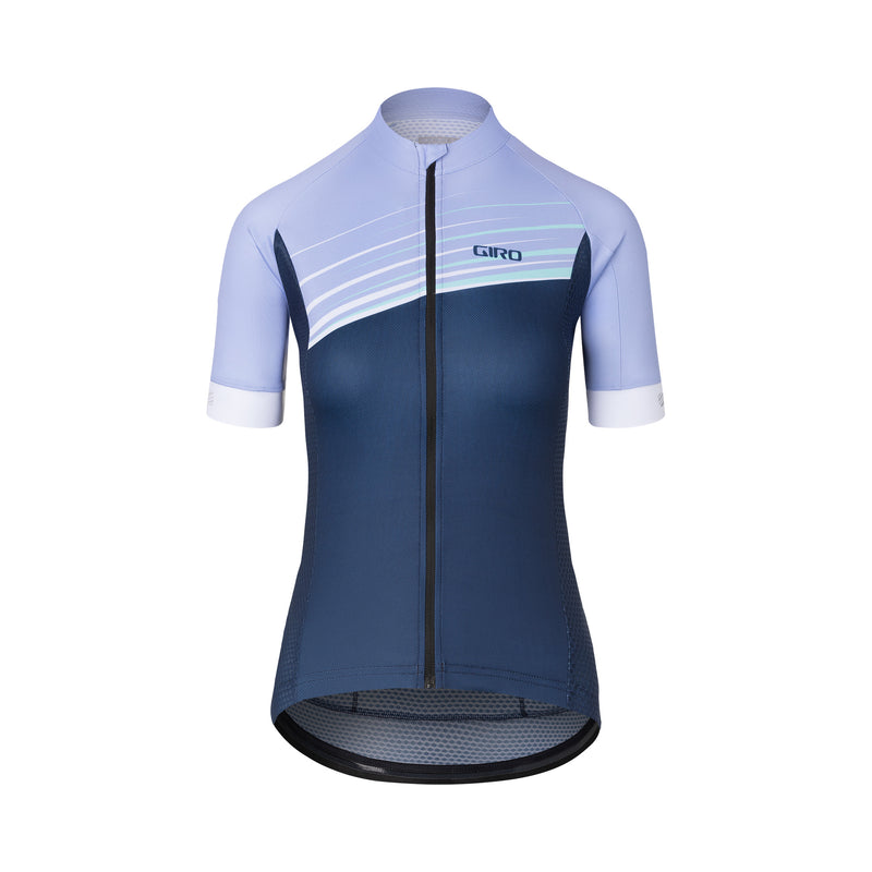 Giro Women Chrono Jersey Adult Cycling Apparel Midnight lavender stripes ghosted