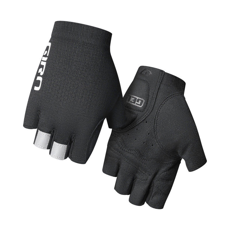 Giro Women Xnetic Road Cycling Gloves in action on a road bike Black Hero