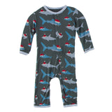 Kickee Pants Solid Coverall with Snaps