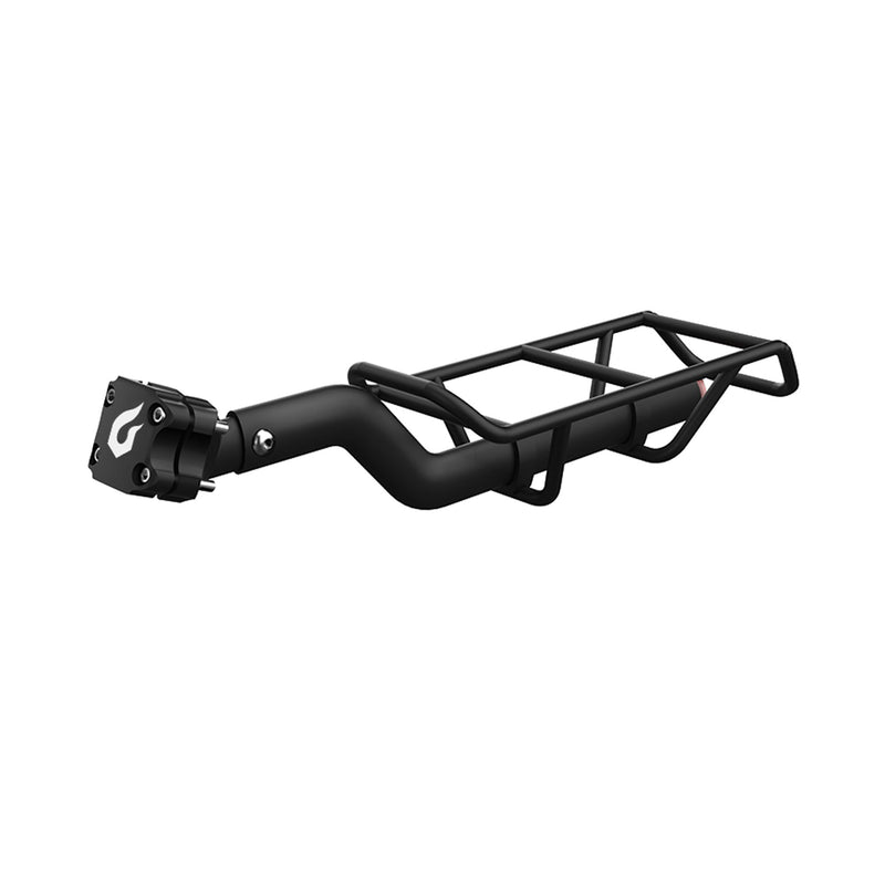 Blackburn Central Seatpost Rear Rack - Rear view, showcasing adjustable and flip-over design