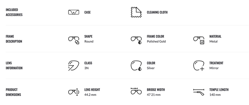 Ray-Ban Round Flat Lenses Unisex Lifestyle Sunglasses